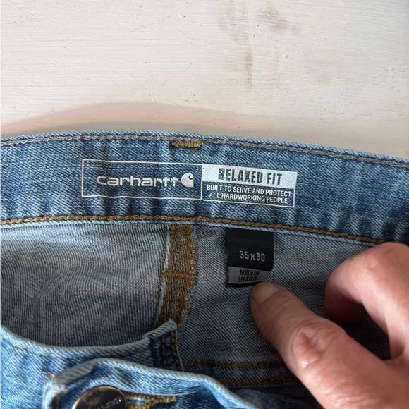 Carhartt Men's Tugged Flex Straight Relaxed Fit 35 x 30 - Picture 2 of 6